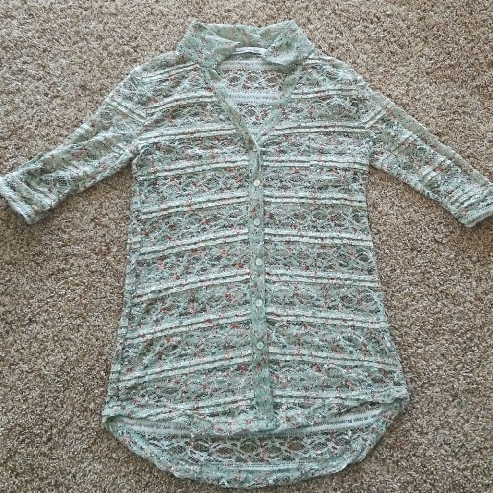 American Rag Button  Up Blouse